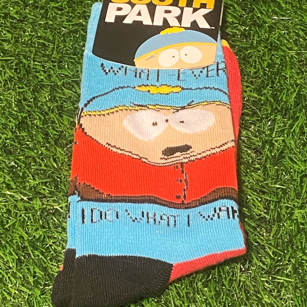 New south park Eric Cartman from Comedy Central men’s crew socks size8-12